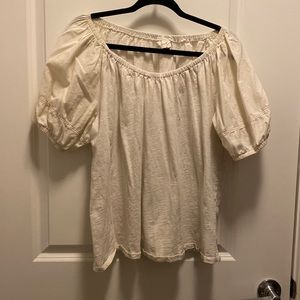 Off-white puff sleeve top